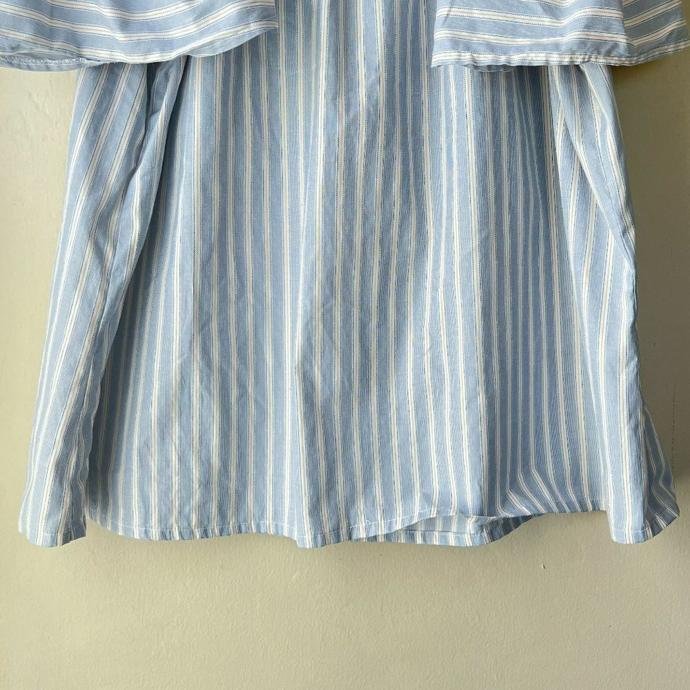 Striped Cold Shoulder Blouse - Picture 9 of 9